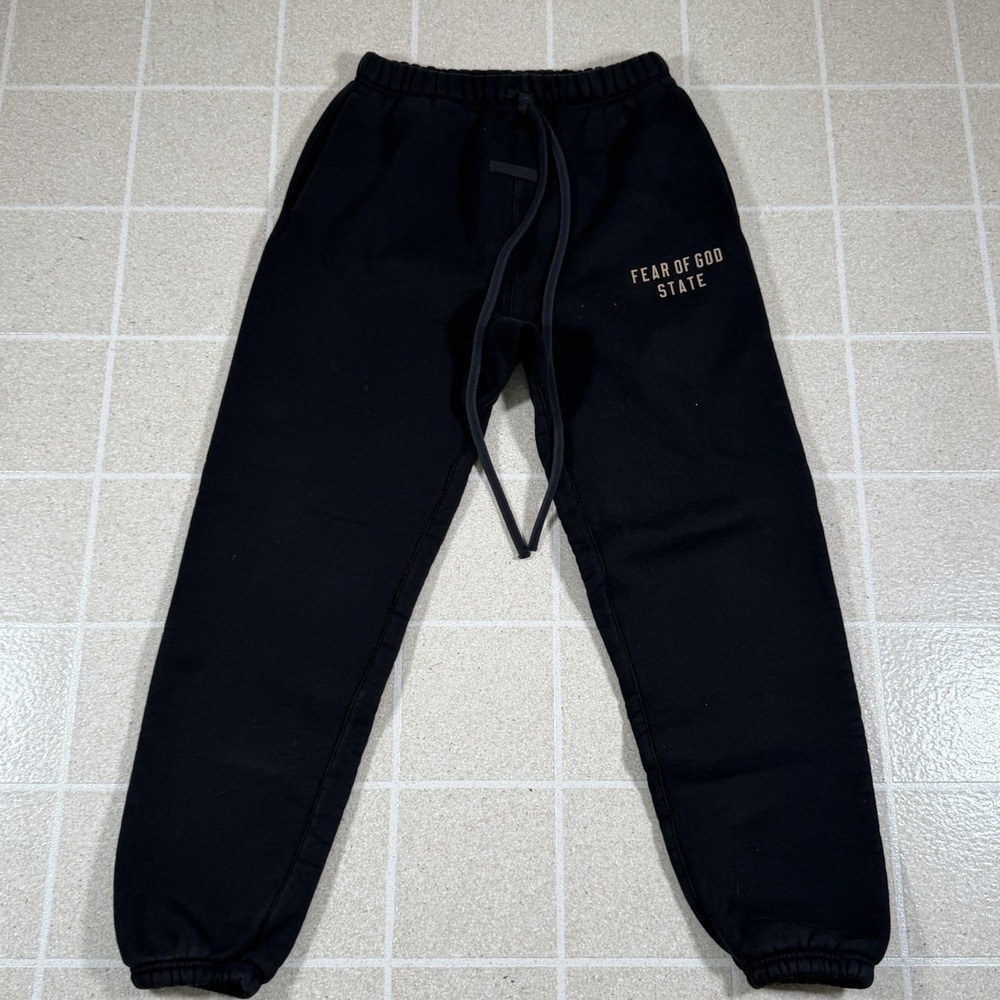 Fear Of God Essentials State Black Sweatpants Joggers Mens Size XS